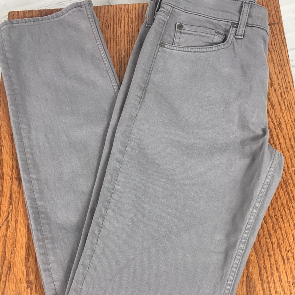 7 for all mankind Gray Denim Straight 30 NWT Long - Picture 6 of 6